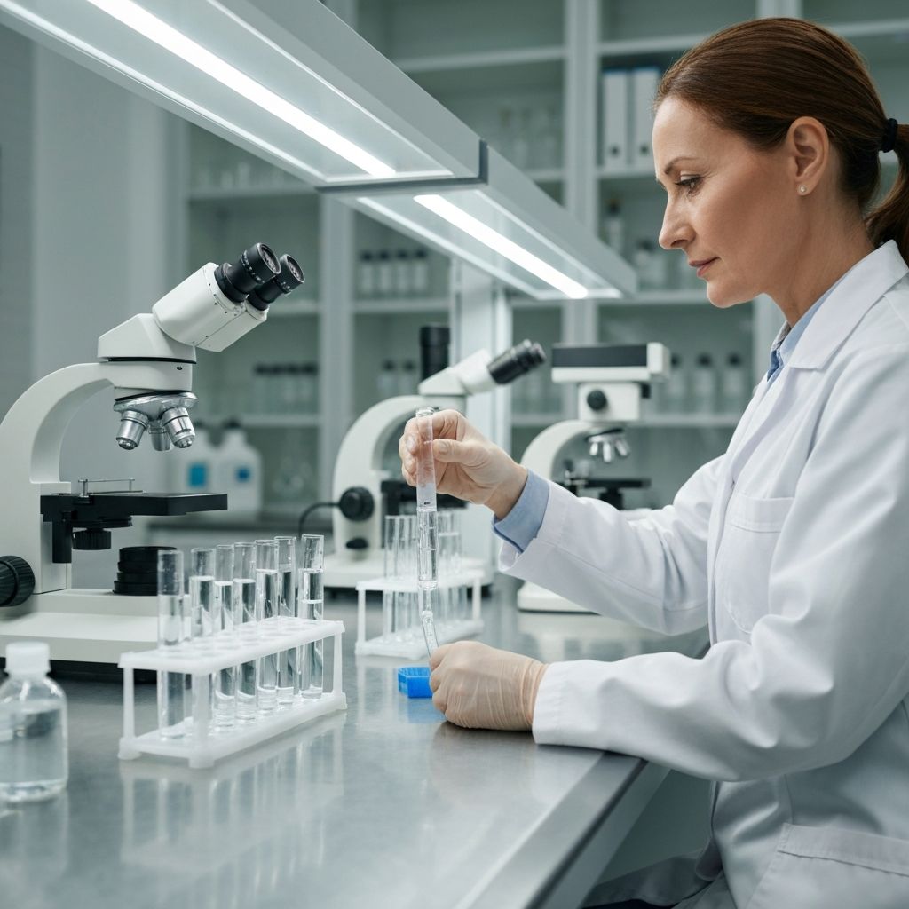 Quality testing at Aquapure Water